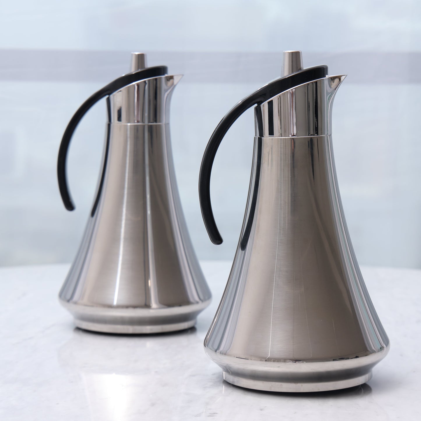 Set of two- Grey Flask