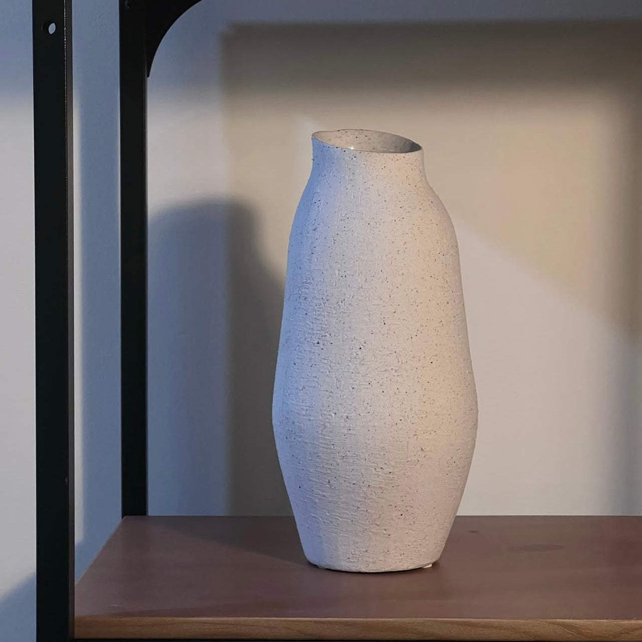 Ceramic white vase