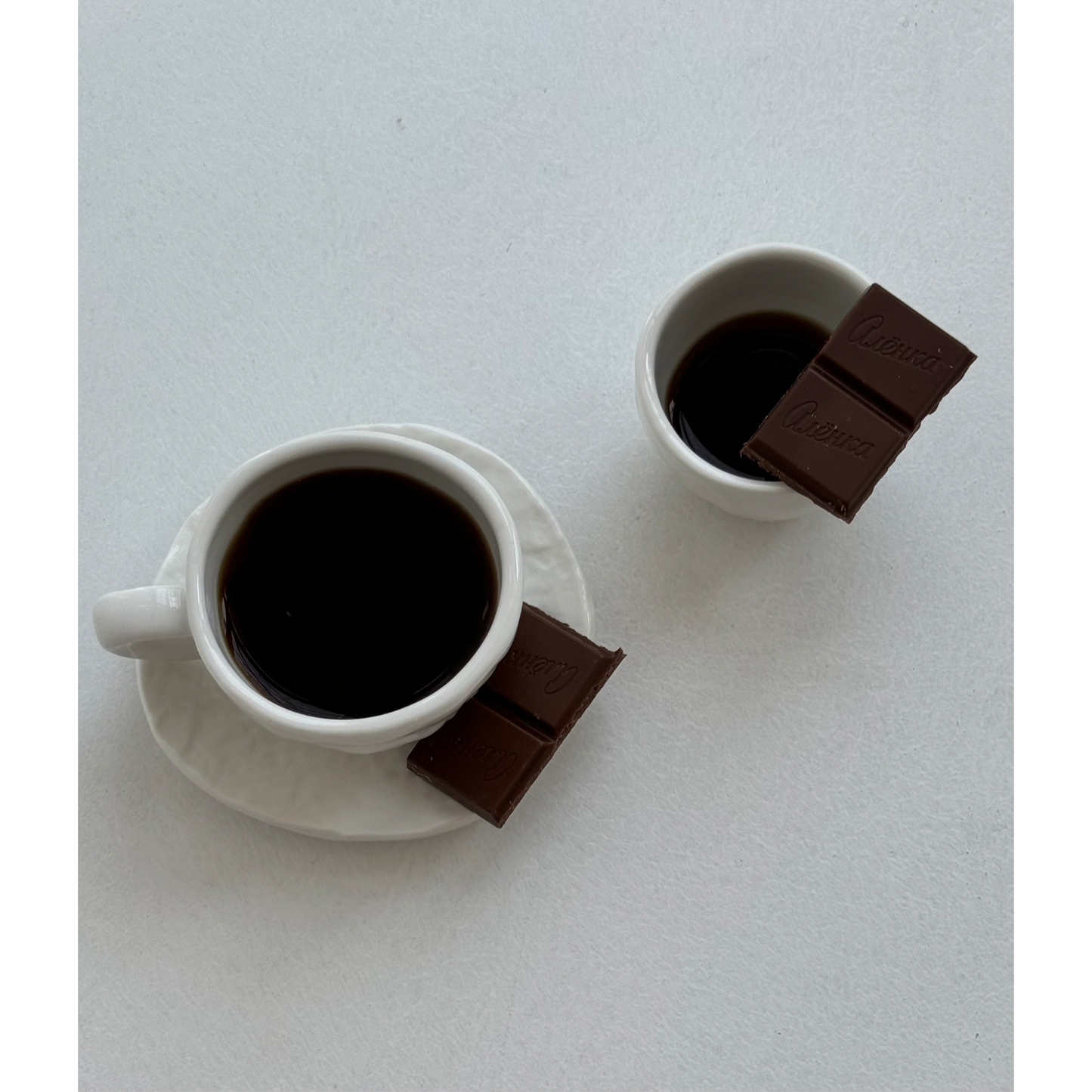 6 coffee cups with saucer and 6 espresso cups