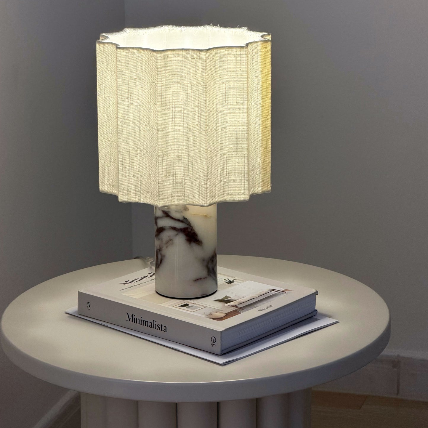 Marble table lamp
