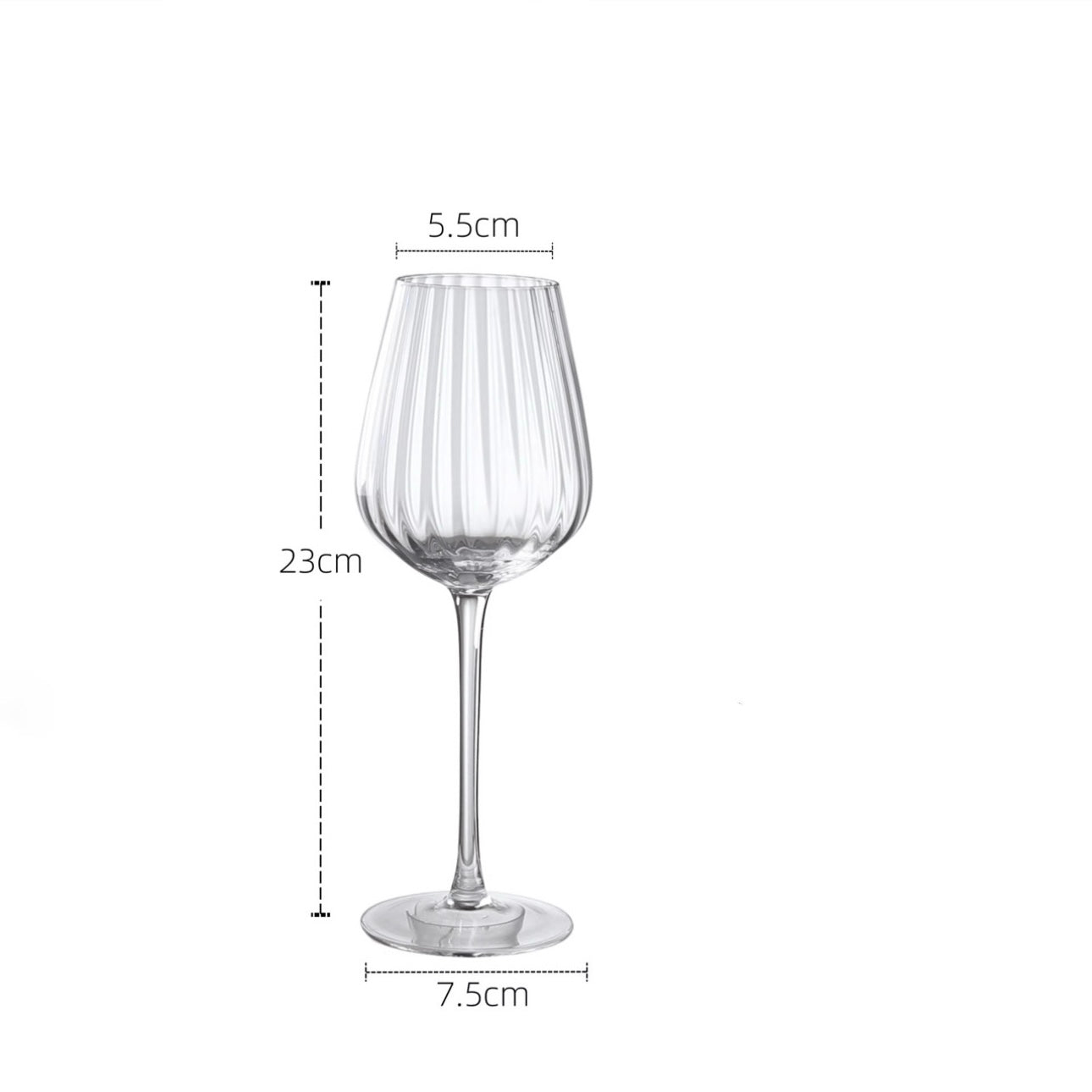 6-piece glass cup set