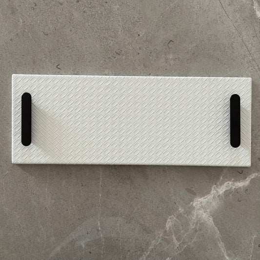 White Leather tray