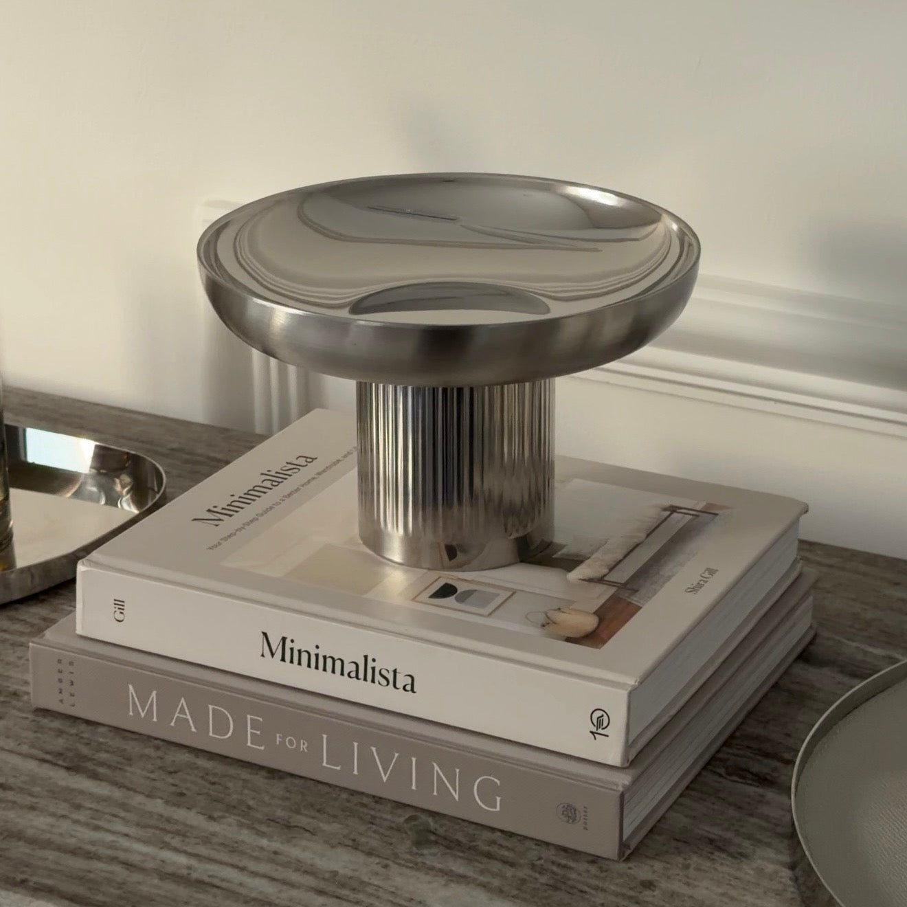 Decor Stand and Coffee Pods – Silver Stainless Steel