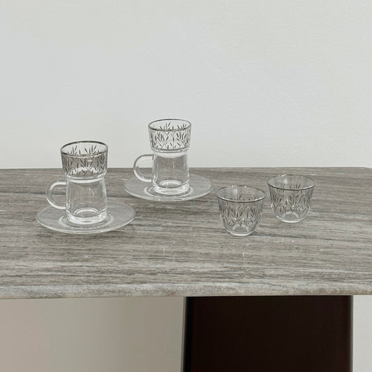 6 tea cups + 6 Arabic coffee cups